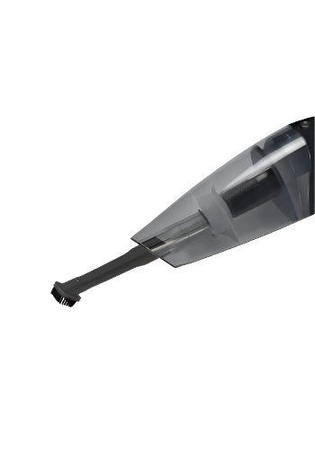 Close-up of a vacuum cleaner nozzle on a white background