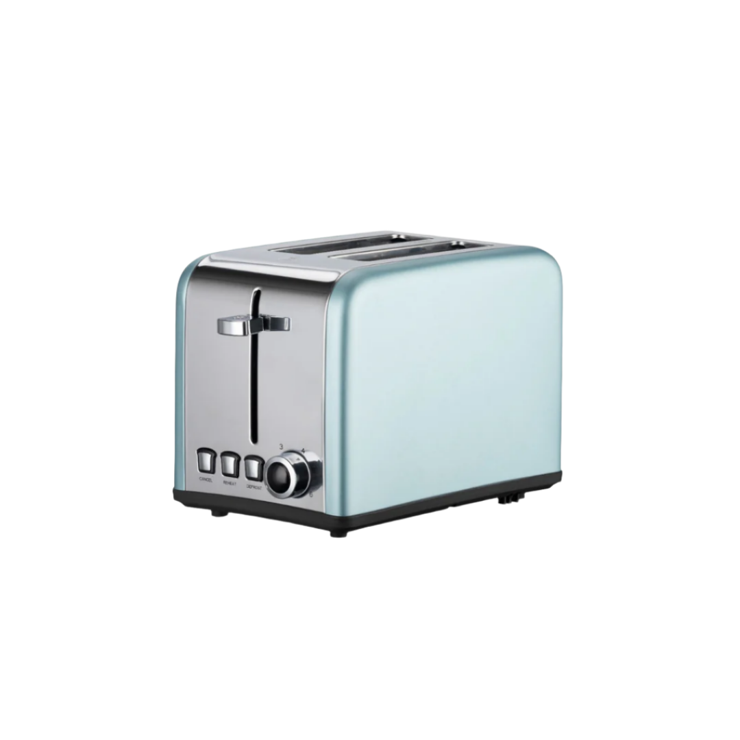 Tekmaz Toaster 2 Slice, 815Watts, 6Browning Setting, Blue