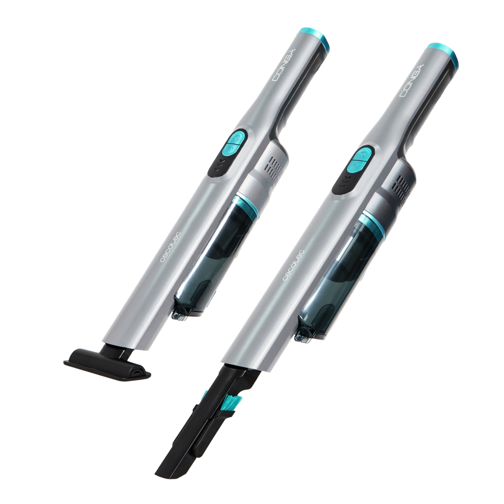 Cecotec Conga Micro Essential Handheld Vacuum Cleaner, 90Watts, Digital Brushless, Sliver