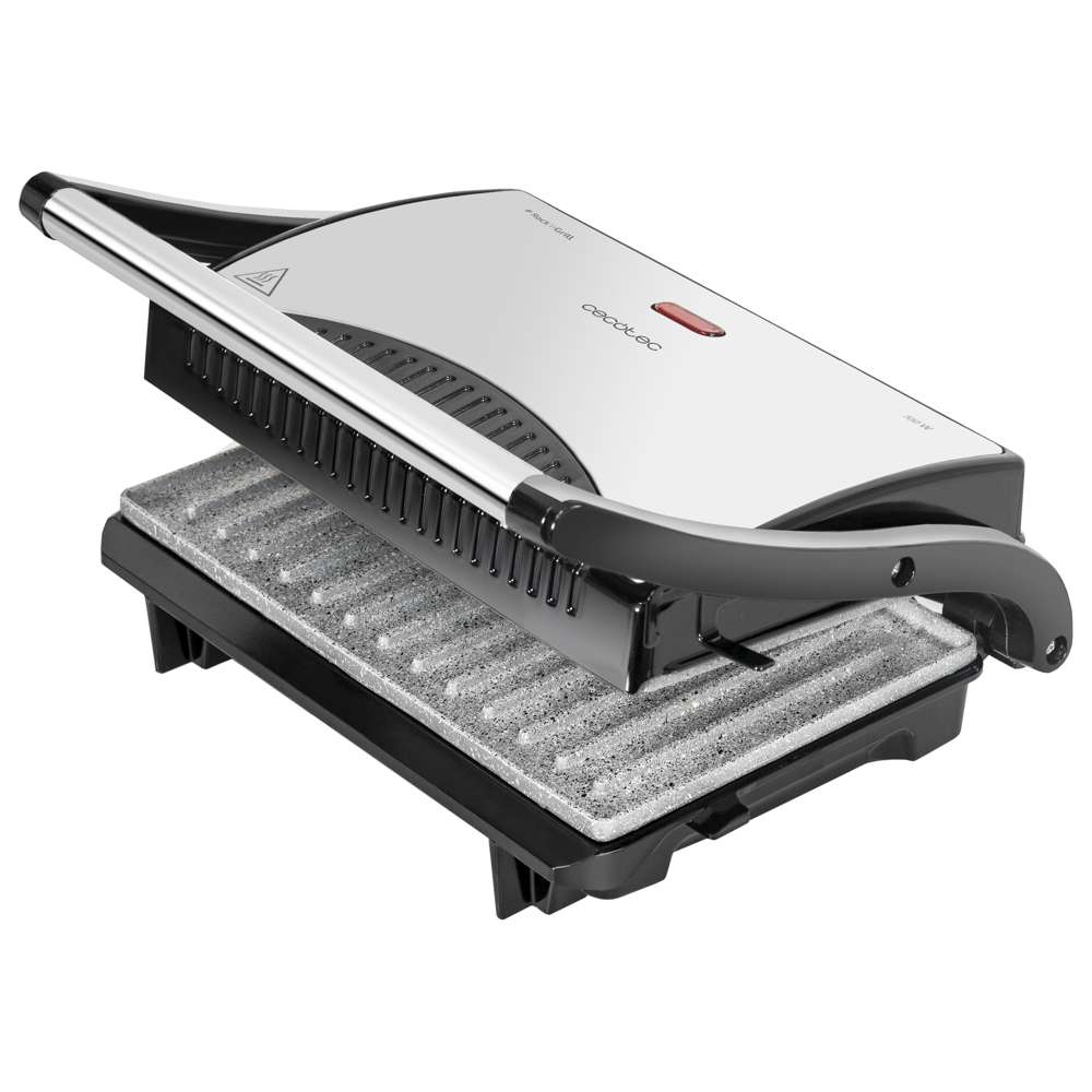 Cecotec Electric Grill Coated, 23×14.5Cm, 700Watts, Steel / Black