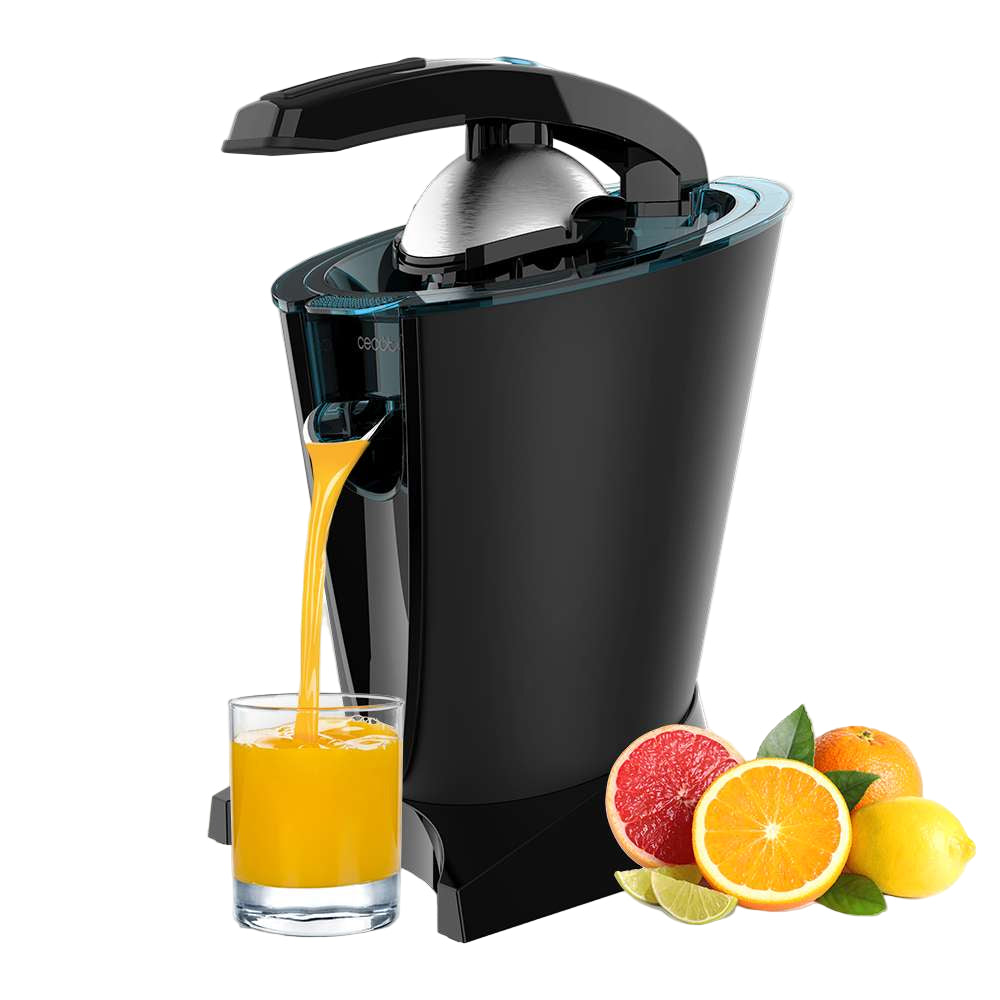 Cecotec Essential Vita Electric Lever Juicer with Pulp Strainer, 240Ml, 600Watts, Black