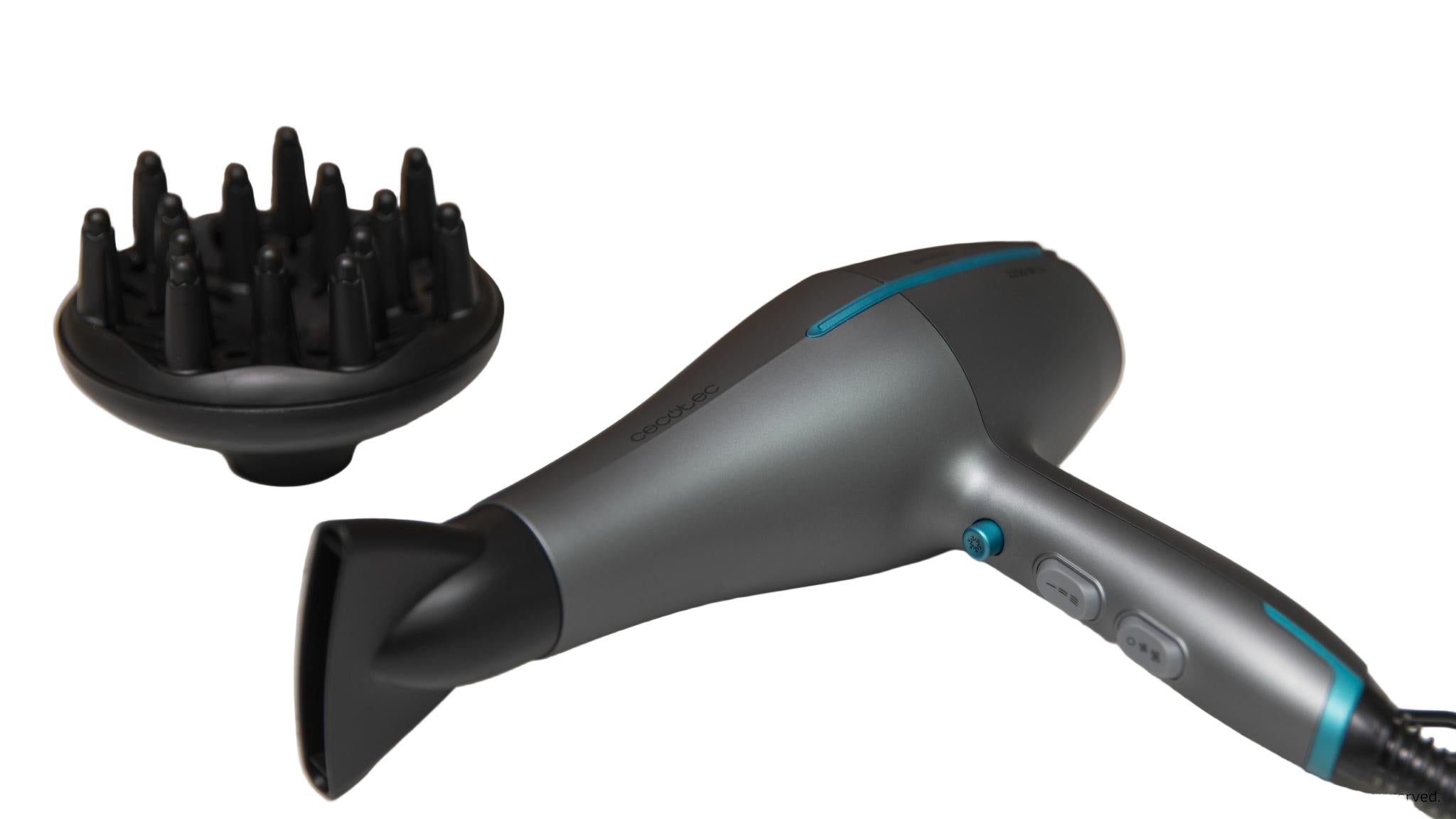 Cecotec Ioni care 5300 Maxi Aura, AC ionic Hair Dryer, 2200Watts, Black