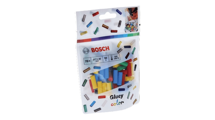 2608002005 /BOSCH Gluey Sticks Colour Mix Additions-( Gluepen,Gluey) 70 PIECES / Gluey Sticks