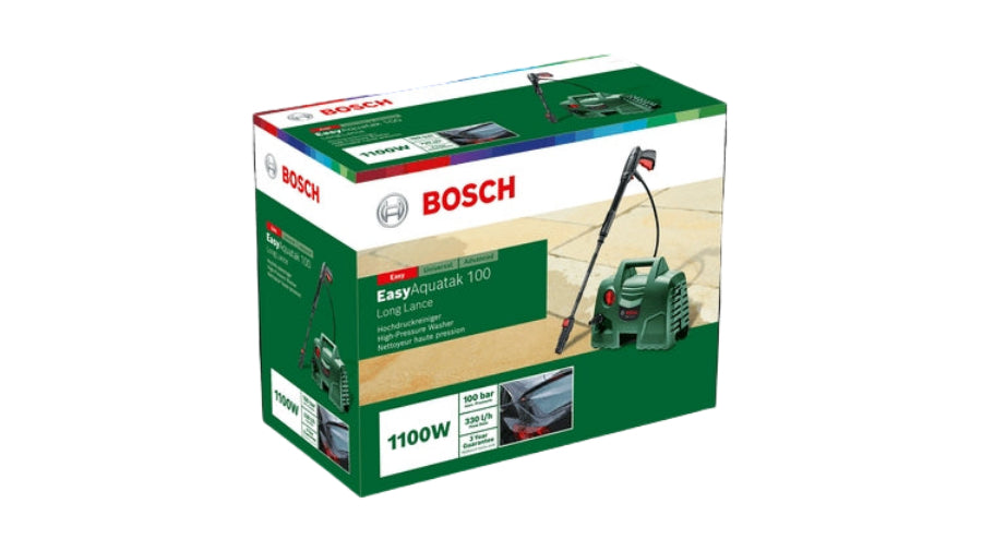 06008A7E71-EasyAquatak100 (LONG LANCE ) / BOSCH High-pressure Washer, Green, 100Bar, 3 m high-pressu GREEN / pressure Washe