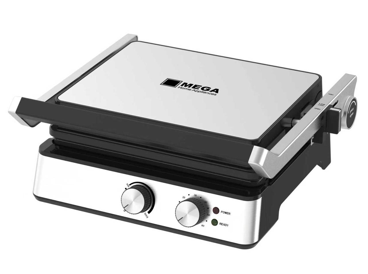 Grill with Mega logo on a white background