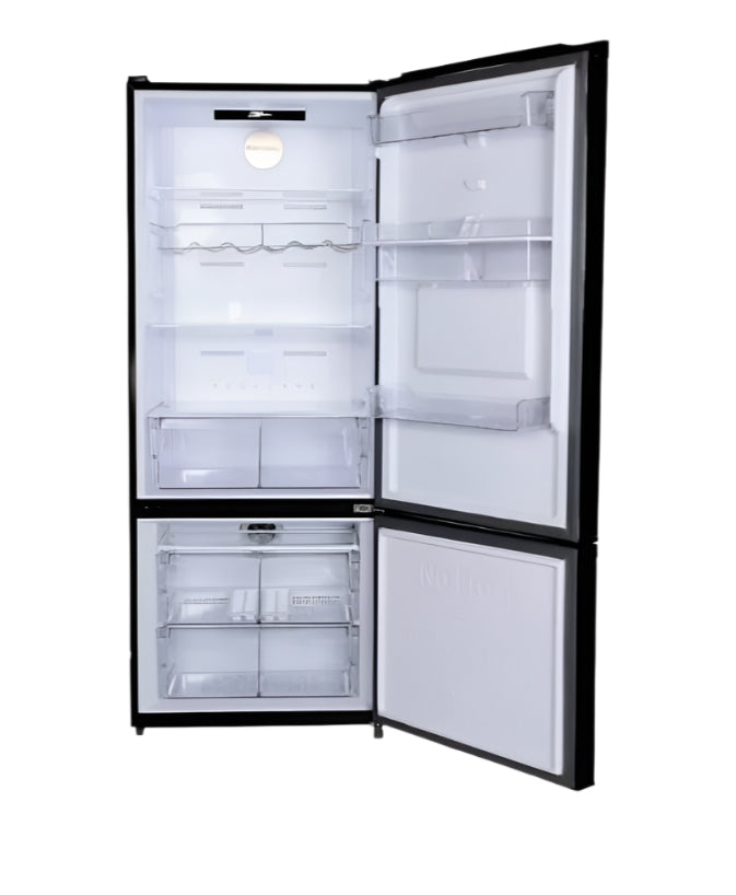 Unionaire Top Mount Refrigerator, 545Lit, Black Glass