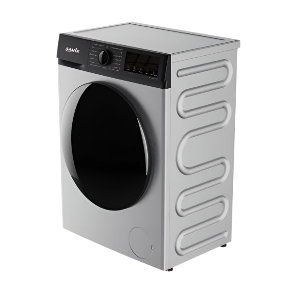 Samix Front Load Washing Machine, 8KG, 1400Rpm, Silver