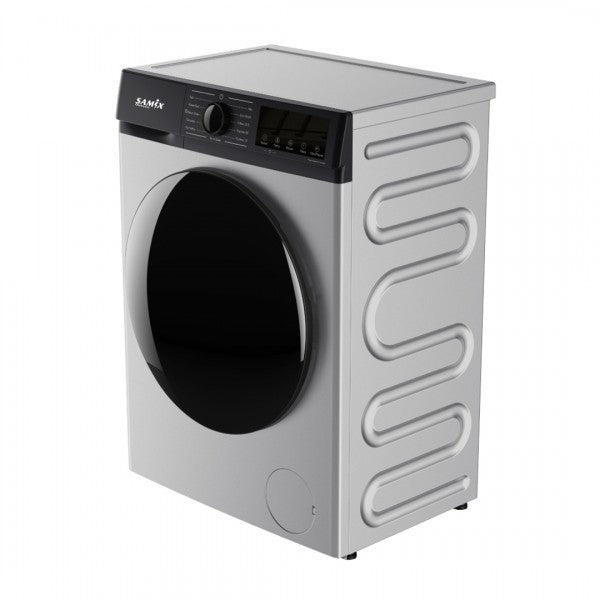 Samix Front Load Washing Machine, 10KG, 1400Rpm, Silver