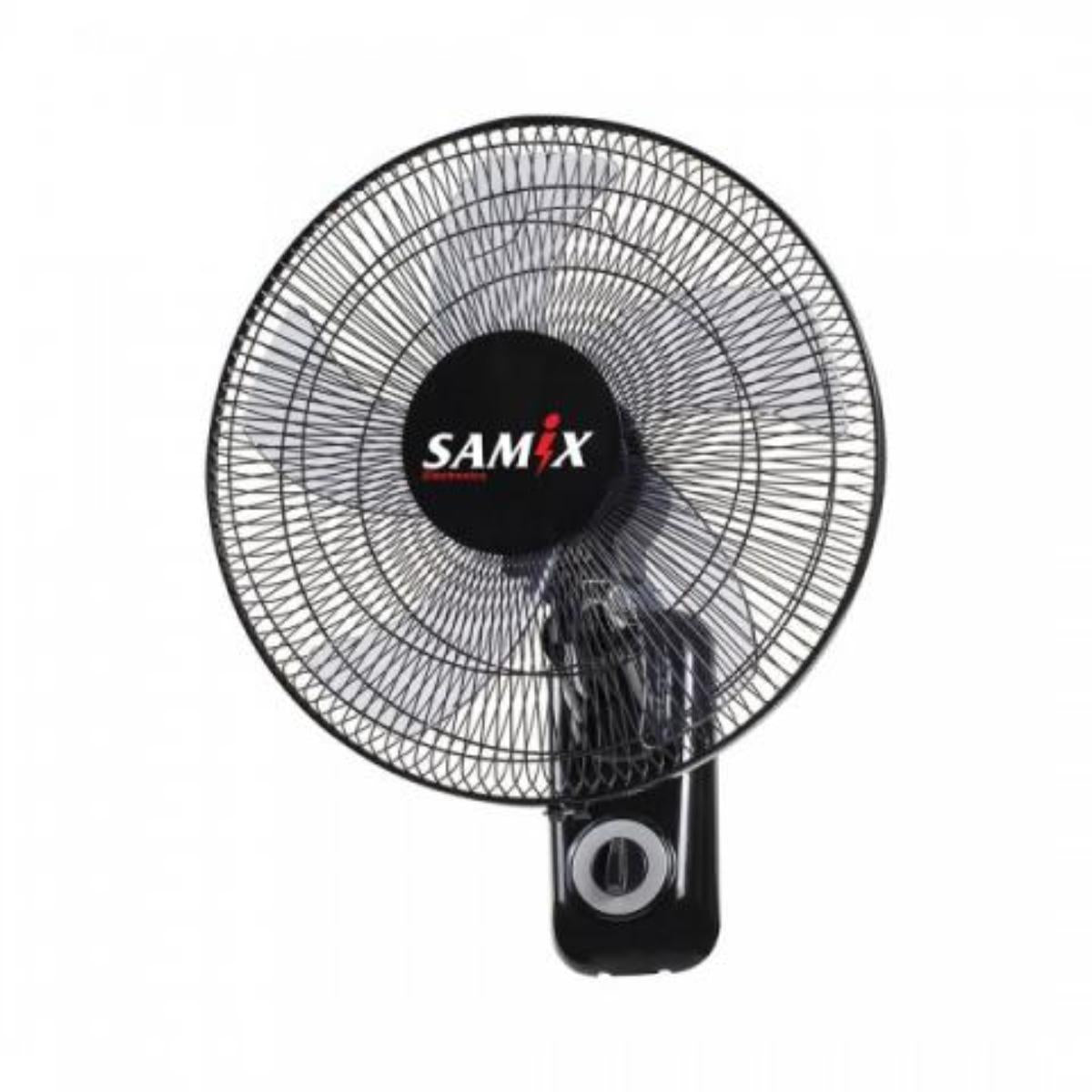 Samix Wall Fan 16 3 Speeds 5 Blades (White+Silver+Gold Black+Silver+Gold)