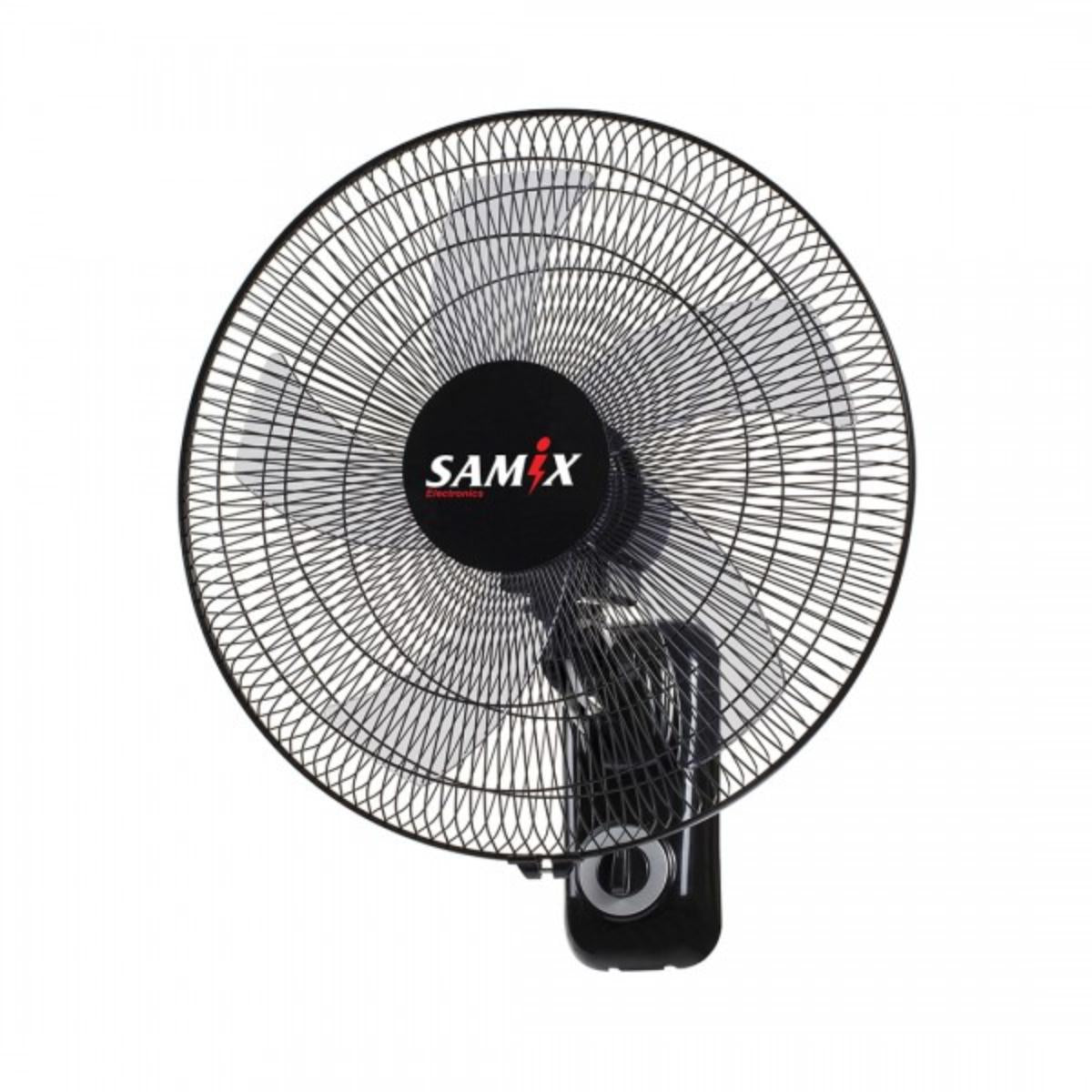 Samix Wall Fan 18 3 Speeds 5 Blades (White+Silver+Gold Black+Silver+Gold)