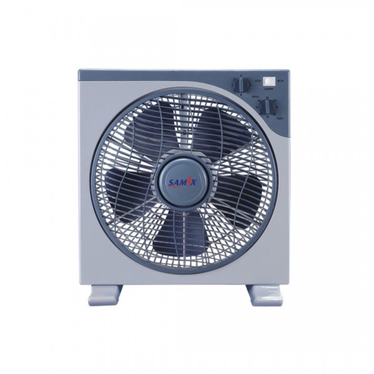 Samix Square Box Fan 12 3 Speeds 5 Blades Rotating Grill For Best Air Distribution W/