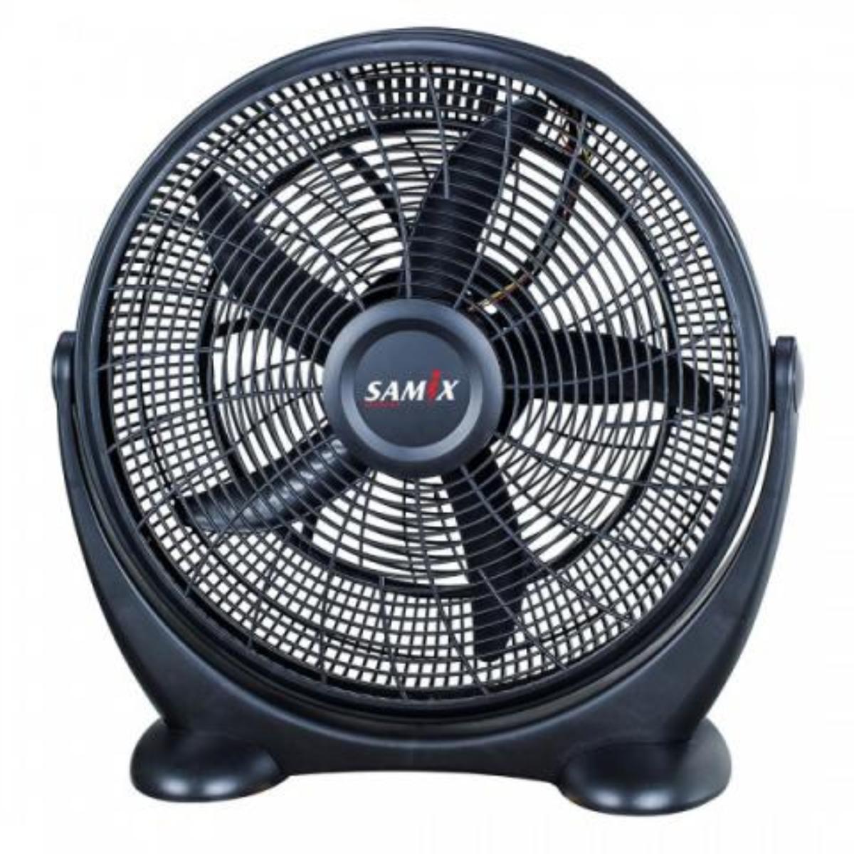 Samix Floor Fan 20 3 Speeds 5 Blades W/ Rotating Swing For Air Distribution