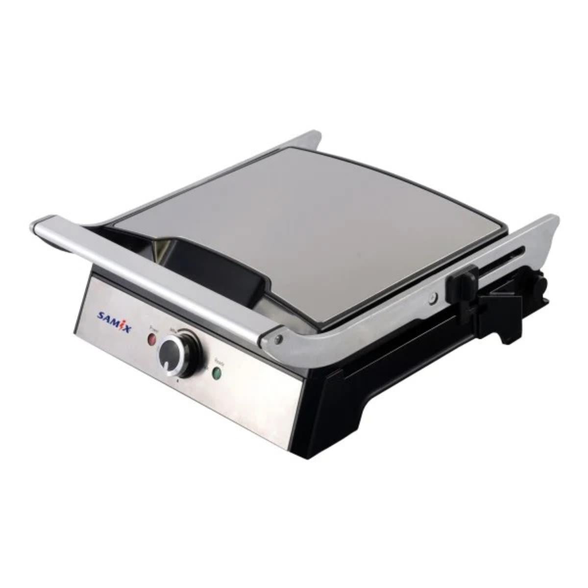 SNK-157A/Samix Toaster 2000 w (Press Grill) Silver Variable Temperature control w/ Low/Med/High Pow GRILL / SILVER / 2000 WATTS