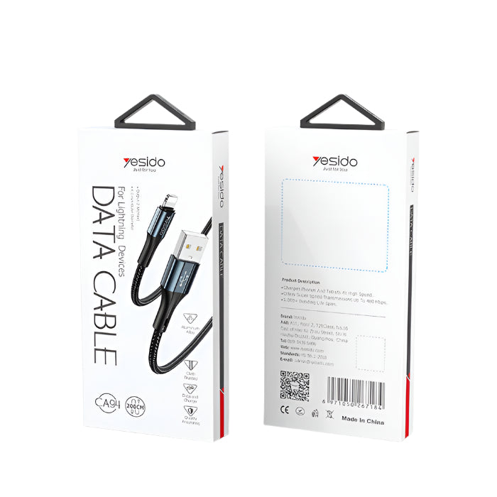 CA94/Yesido Data Cable CA94TYPE C / CA94MICRO Cable / Black / N/A