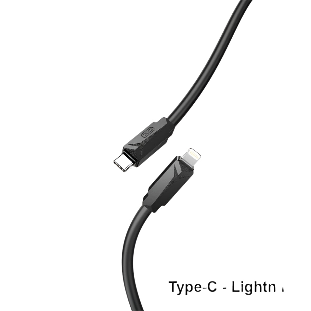 XO-NB-Q233A/ 27W PD TYPE-C to Lightning Data Cable Type-C / Black / N/A
