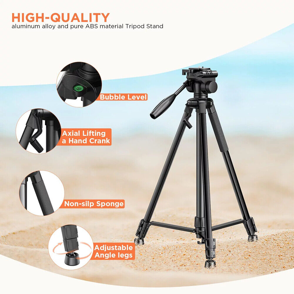 BY558/Tripod Professional Aluminum Tripod Tripod / Black / N/A