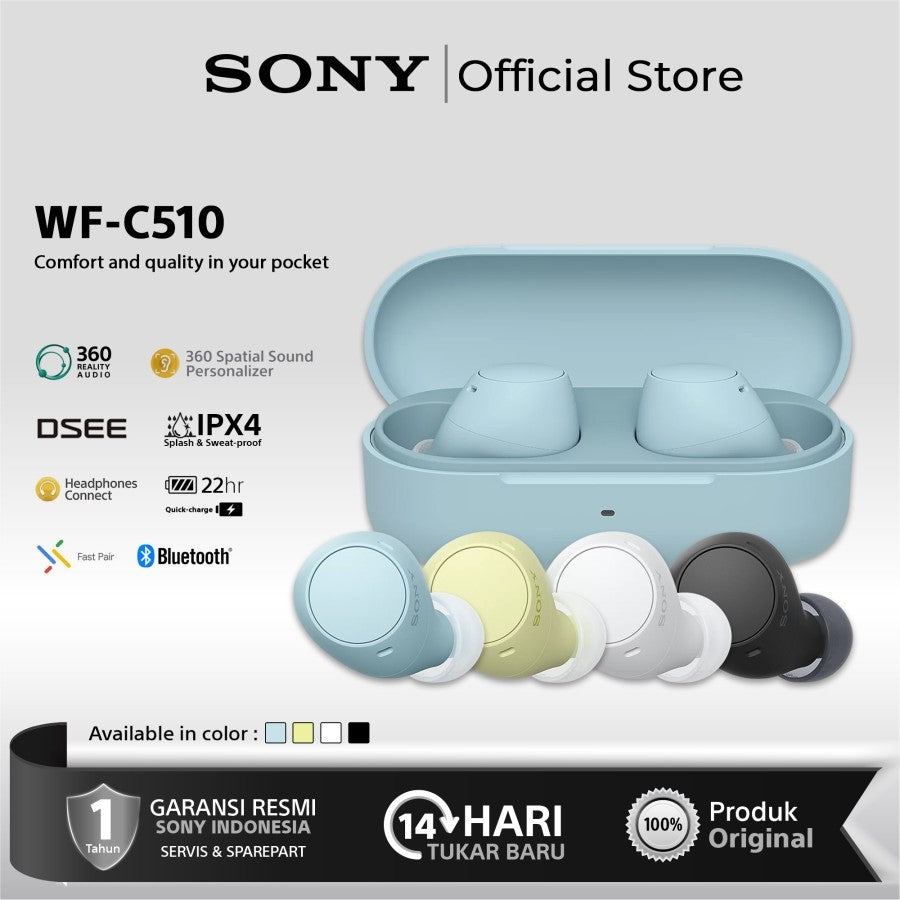 Sony Earbuds Truly Wireless, Blue