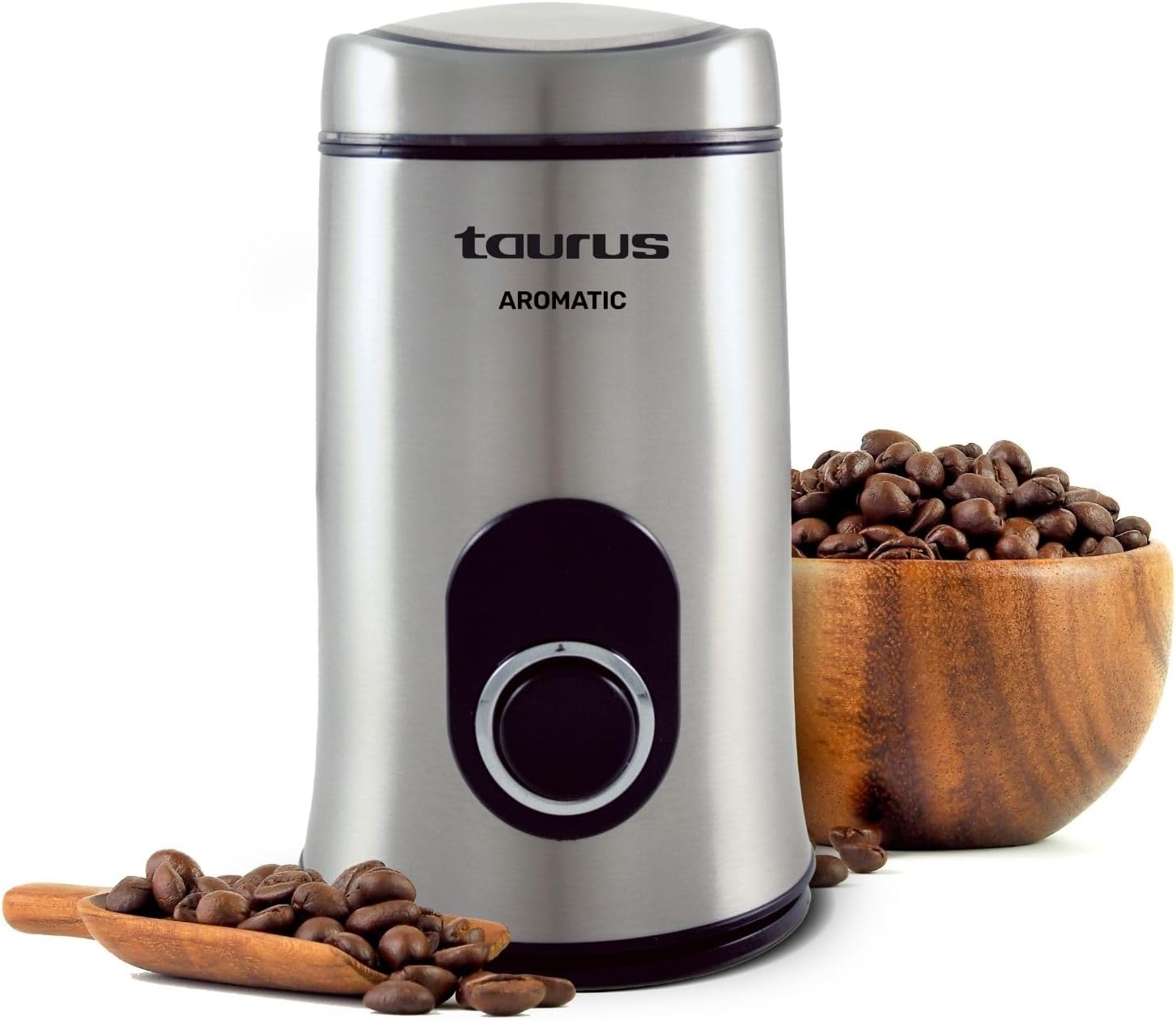 Taurus Coffee Grinder, Start at The Touch of a Button, 50Gm, 150Watts, Stainless Steel