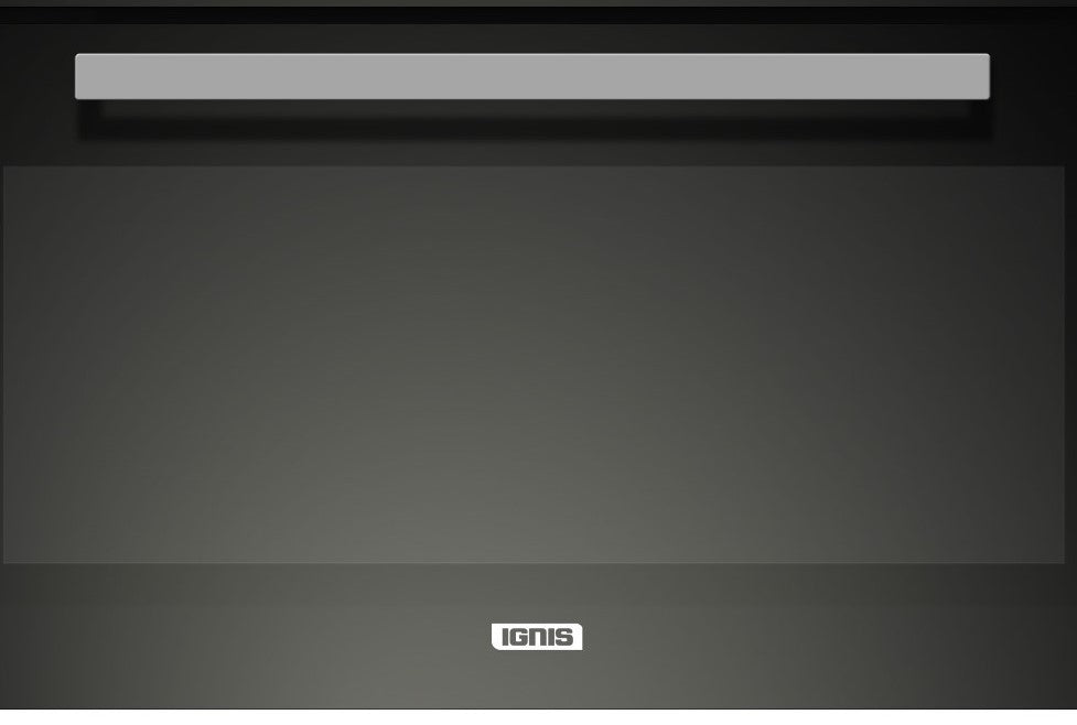 IGNIS Built in Oven Cooker, Safety Rack, 90 * 60Cm, Black