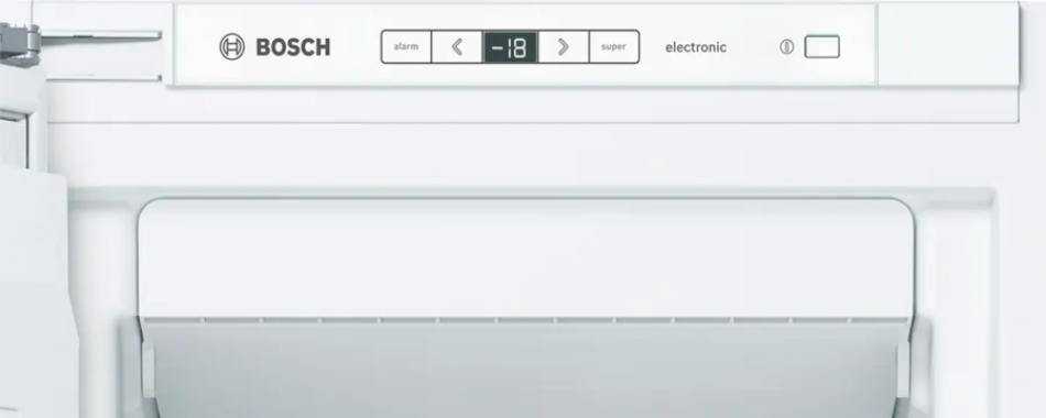 Bosch oven control panel with digital display and buttons