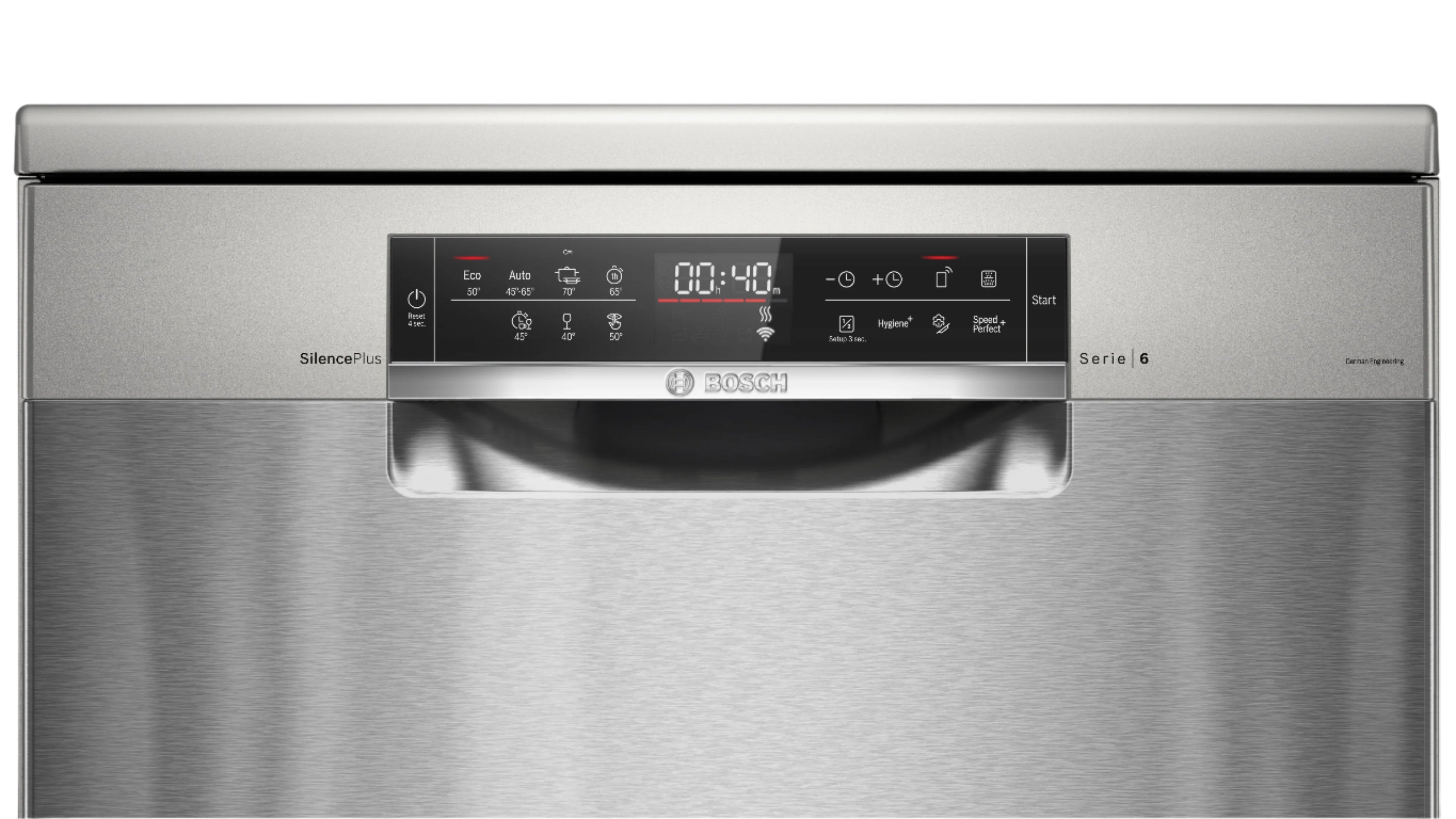 Bosch Free Stand Dishwasher A++, 7Prog, 6.7Lit, 3rd Rack, Stainless Steel