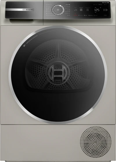 Bosch Condenser Dryer Heat Pump A+++, 9KG, Silver