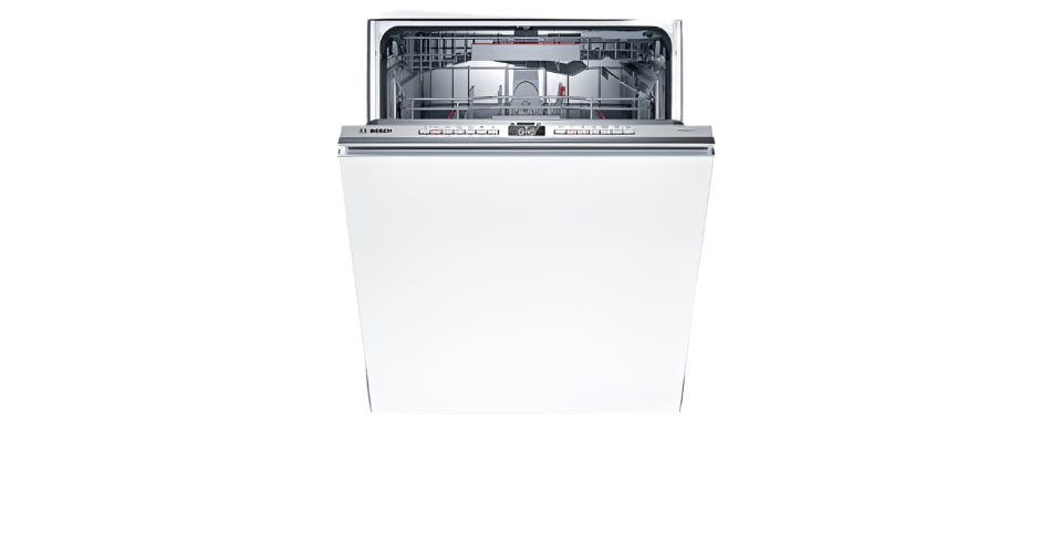 Bosch Fully Integrated Dishwasher, Serie6, 60cm, 6Prog, 3rd Rack, 9.5Lit, Zeolite-Drying, White