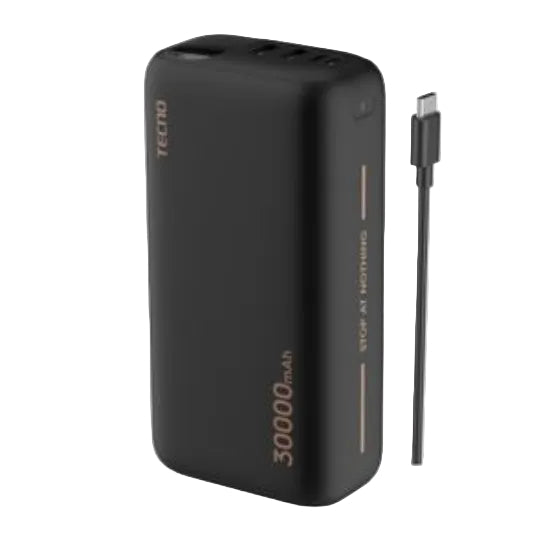 P301 / TECNO Power Bank 30,000mAh 3-Way High Speed Black 3000mAh