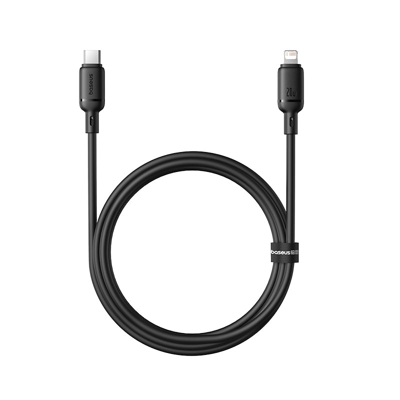 Baseus Fast Charging Cable Type-C to Ip, 20Watts, 1Mm, Cluster Black