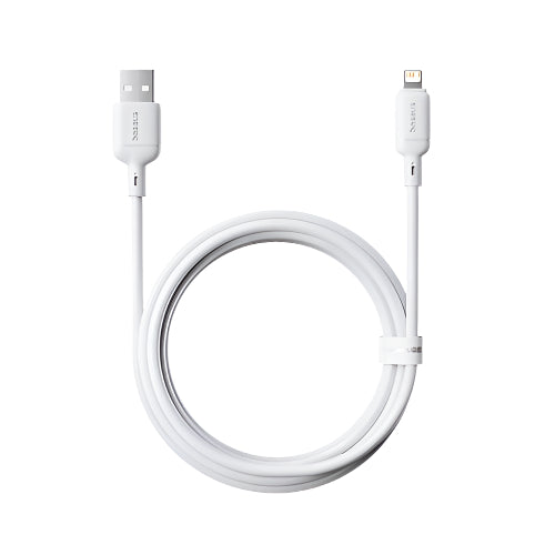 Baseus Silky Series Fast Charging Cable, USB to Ip, 2Mm, 2.4A, Moon White