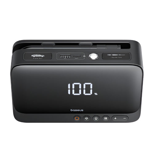 Baseus Super Energy Series 4 in 1 Car Jump Starter, 600A, Cluster Black