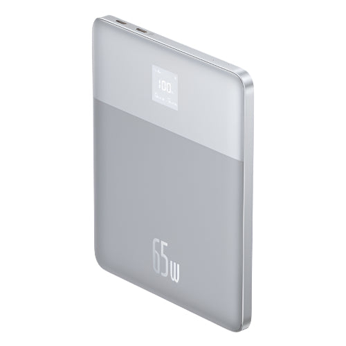 Baseus Blade2 Fast Charging Power Bank, Digital Display Intelligent Edition1, 65Watts, 12000Mah, Horizon Silver