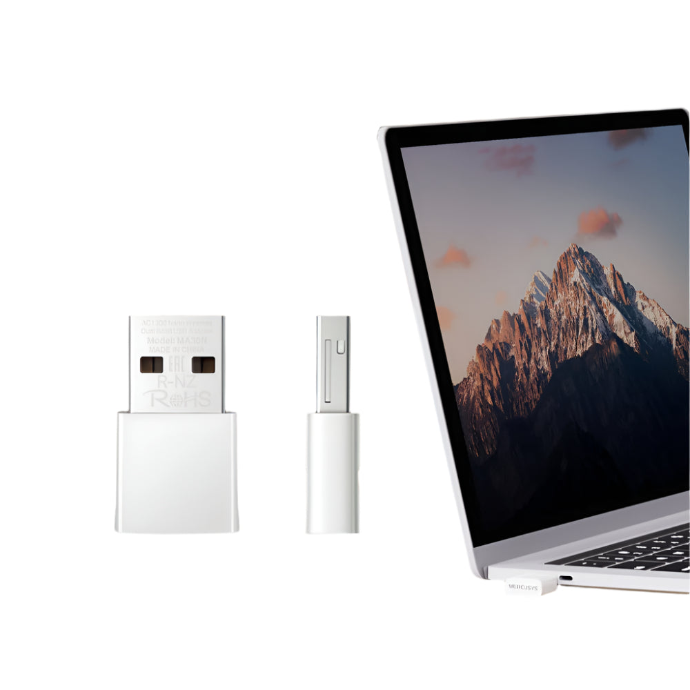 Tp-link Nano Wireless Dual Band USB Adapter, 867 Mbps (5 GHz) & 400 Mbps, White