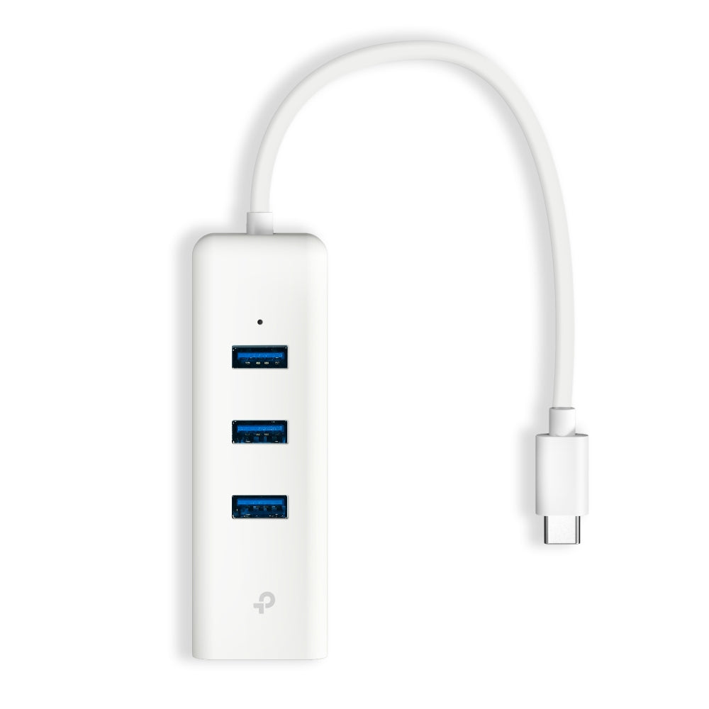 Tp-link USB Type-C 3Port Hub & Gigabit Ethernet Adapter, White