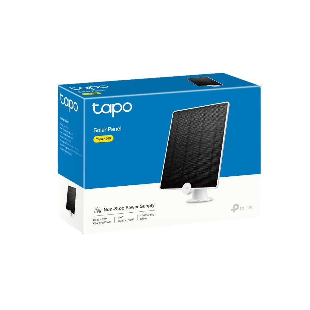 Tp-Link Tapo A200 Camera Solar Panel White Non-Stop Solar Power Up To 4.5W Charging Po