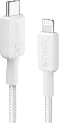 Anker Fast Charger Cable, USB-C to Lightning, 3Mm, White