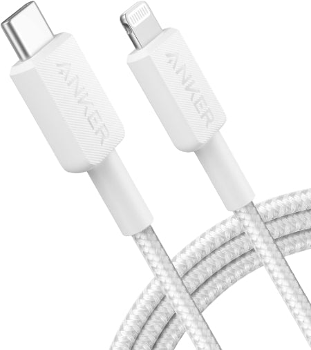 Anker Fast Charger Cable, USB-C to Lightning, 3Mm, White