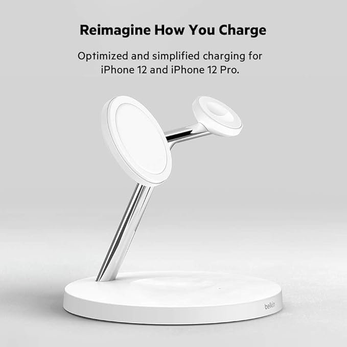 Belkin Boost?Charge™ Pro 3-In-1 15W Wireless Charger With Magsafe For Iphone 13/12