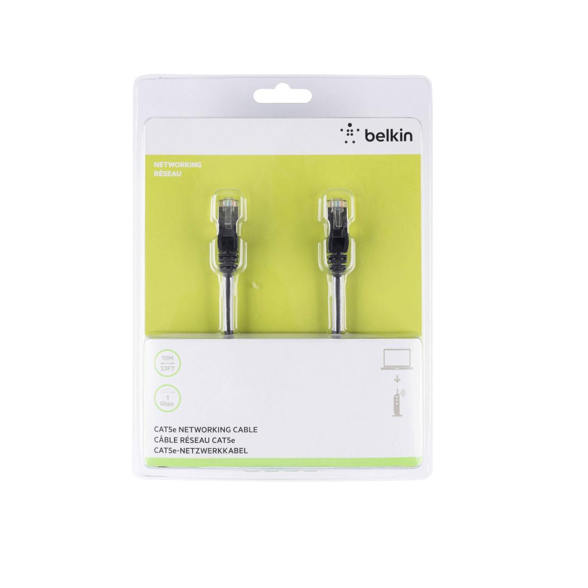 Belkin Cat6 Networking Cable 10M; Black