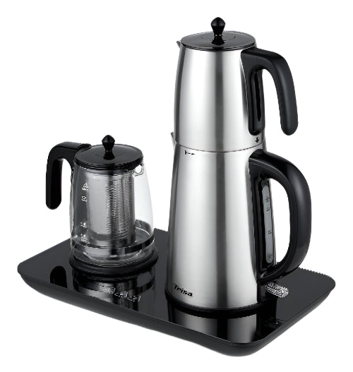 Trisa Tea Kettle, Tea Time Party, 1.7Lit, 2200Watts, Stainless Steel
