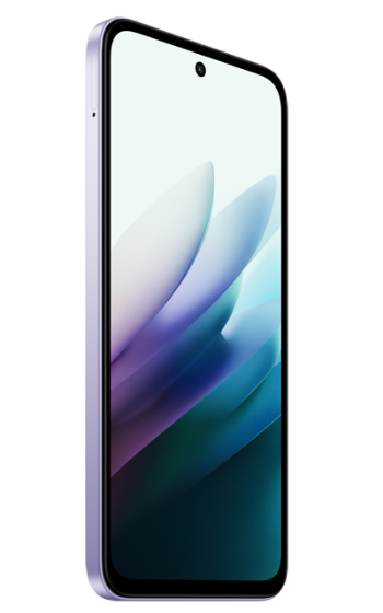 Smartphone with a gradient design on a white background