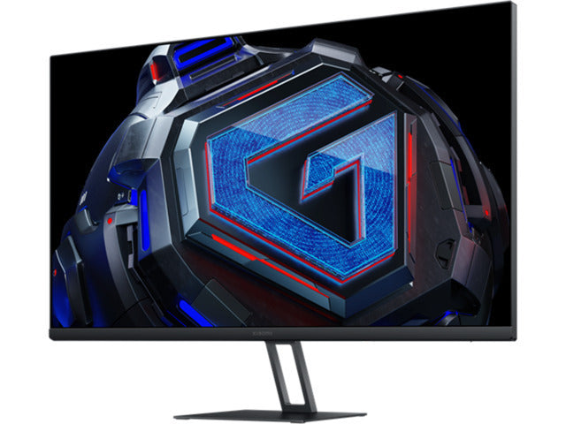 Gaming monitor with a futuristic design on the screen