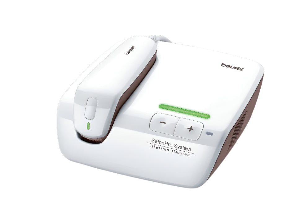 IPL 10000+ / Beurer long-lasting hair removal White, 100,000+ light pulses,Single pulses of intense