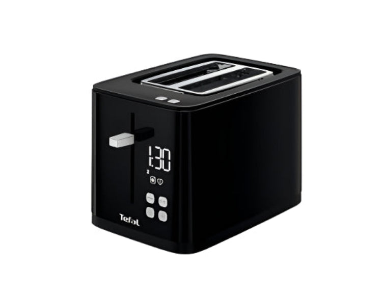 Tefal Toaster Seamless Digital Screen, Seven Browning levels, 2Slots Toaster, Black