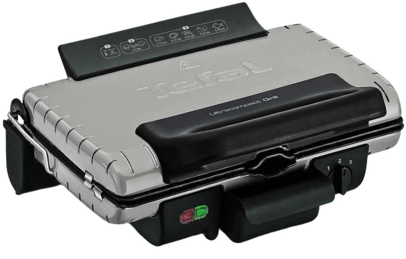 Tefal Grill Cooking Positions, Panini & Barbecue, 1700Watts, Grey