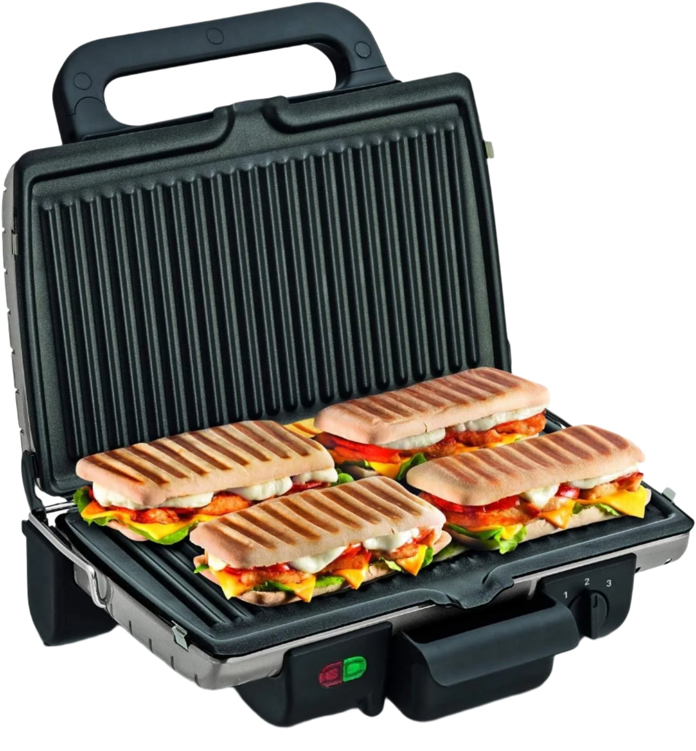 Tefal Grill Cooking Positions, Panini & Barbecue, 1700Watts, Grey