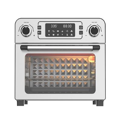 قلاية هوائية وفرن كهربائي Daewoo بسعة 23 لتر، فضي