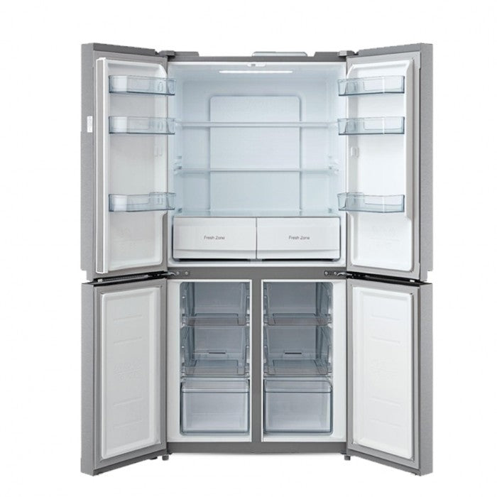 DE-FDS811BG / Daewoo Refrigerator Four Door / A+ / Silver Glass 505 Lit