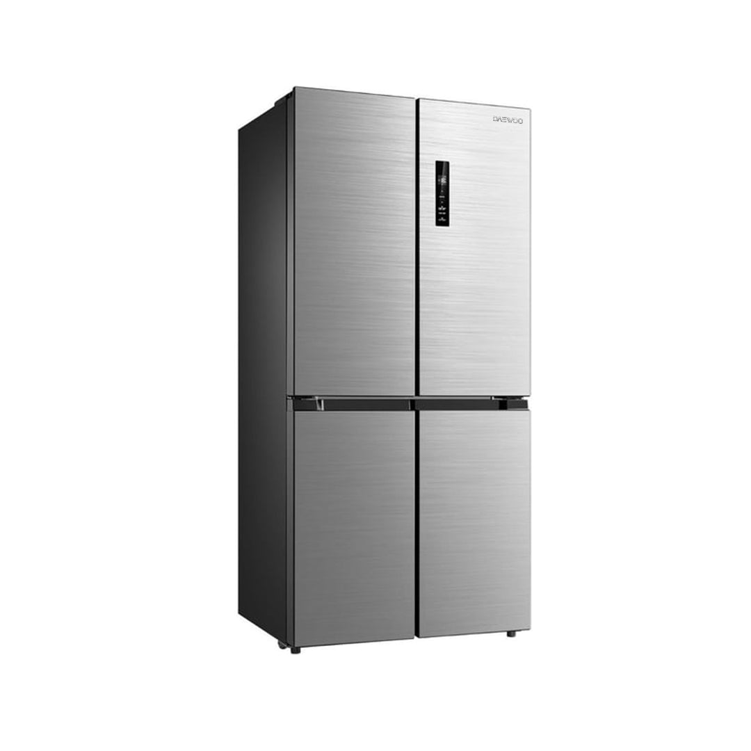 Daewoo Refrigerator Four Door, 601Lit, Inverter Compressor, Digital, Stainless Steel
