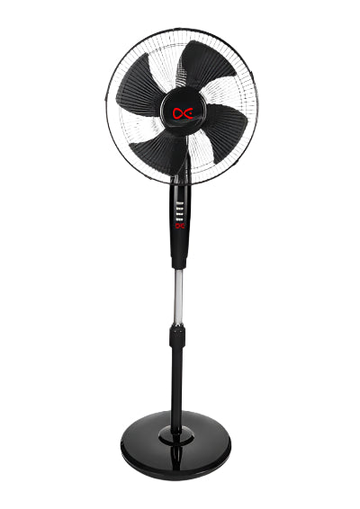 Daewoo Stand Fan, 18Inch, 5Blades, 80 Watts, Black